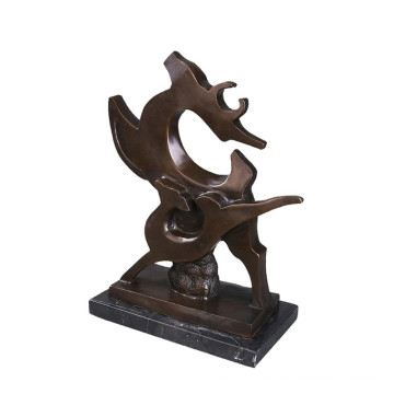 Abstrait Animal Statue Elk Décoration Bronze Sculpture Tpy-188